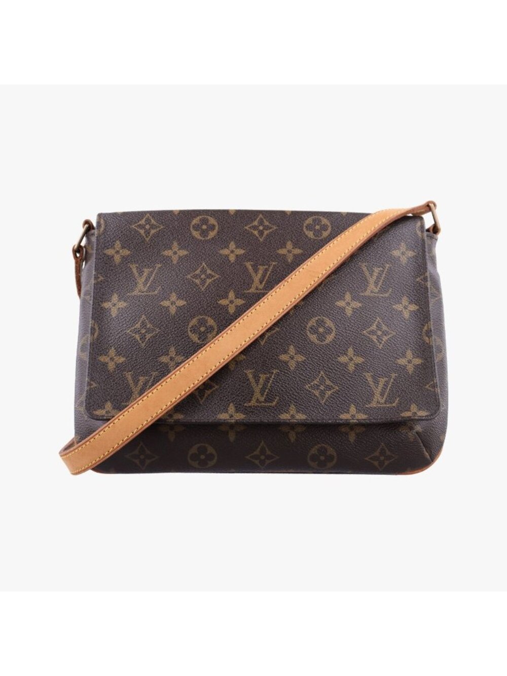 Louis Vuitton Musette Tango Monogram Brown Canvas Crossbody